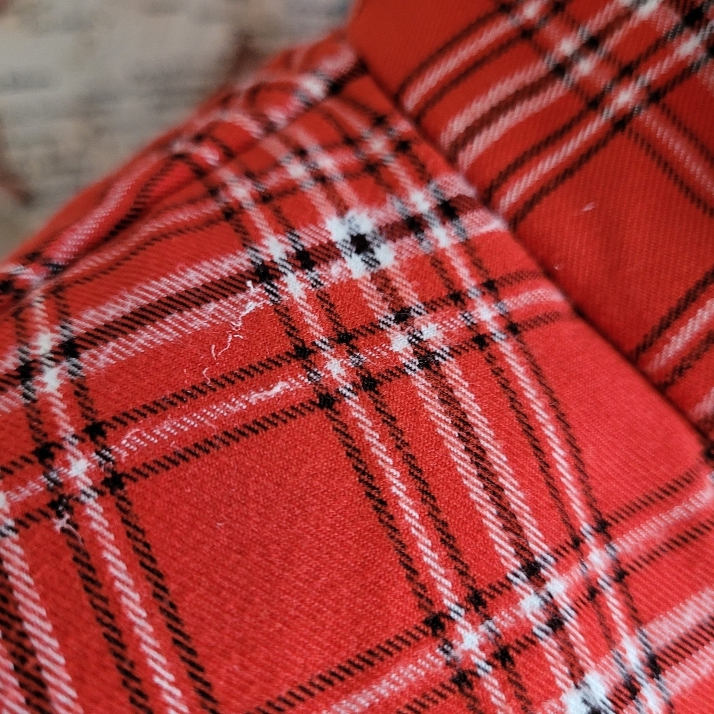 Bonfire Red Plaid Women's Zipper front jacket funnel collar hood gorpcore ski SP - Picture 13 of 13